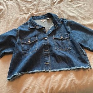 Levi Cropped Denim Shirt